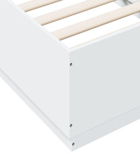 Bettgestell mit LED Weiß 75x190 cm Holzwerkstoff