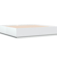 Bettgestell Weiß 200x200 cm Holzwerkstoff