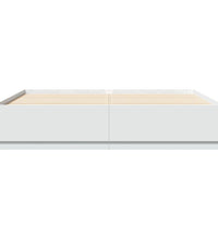 Bettgestell Weiß 200x200 cm Holzwerkstoff
