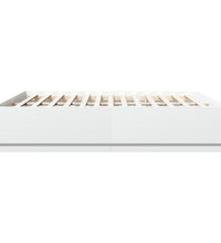 Bettgestell Weiß 200x200 cm Holzwerkstoff