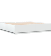 Bettgestell Weiß 200x200 cm Holzwerkstoff