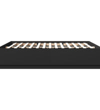 Bettgestell Schwarz 200x200 cm Holzwerkstoff