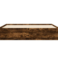 Bettgestell Räuchereiche 200x200 cm Holzwerkstoff