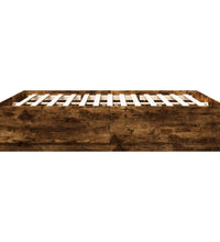 Bettgestell Räuchereiche 200x200 cm Holzwerkstoff