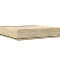 Bettgestell Sonoma-Eiche 180x200 cm Holzwerkstoff