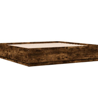 Bettgestell Räuchereiche 180x200 cm Holzwerkstoff