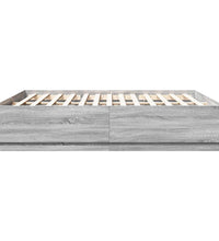 Bettgestell Grau Sonoma 180x200 cm Holzwerkstoff