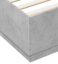 Bettgestell Betongrau 160x200 cm Holzwerkstoff