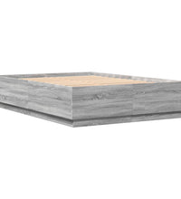 Bettgestell Grau Sonoma 160x200 cm Holzwerkstoff