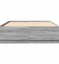 Bettgestell Grau Sonoma 160x200 cm Holzwerkstoff