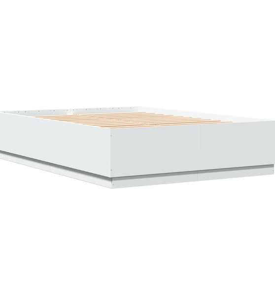 Bettgestell Weiß 150x200 cm Holzwerkstoff