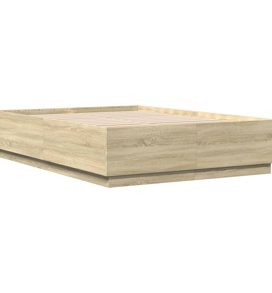 Bettgestell Sonoma-Eiche 150x200 cm Holzwerkstoff