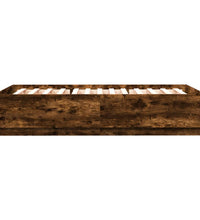 Bettgestell Räuchereiche 150x200 cm Holzwerkstoff