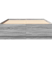 Bettgestell Grau Sonoma 150x200 cm Holzwerkstoff