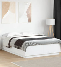 Bettgestell Weiß 140x200 cm Holzwerkstoff