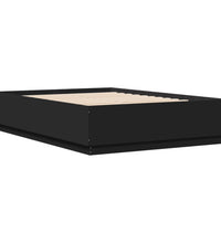 Bettgestell Schwarz 140x200 cm Holzwerkstoff