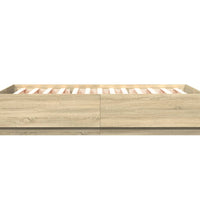 Bettgestell Sonoma-Eiche 140x200 cm Holzwerkstoff