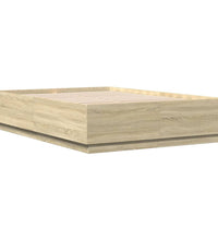 Bettgestell Sonoma-Eiche 140x200 cm Holzwerkstoff