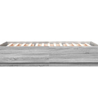 Bettgestell Grau Sonoma 140x200 cm Holzwerkstoff