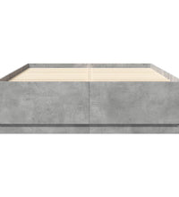 Bettgestell Betongrau 120x200 cm Holzwerkstoff