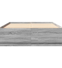 Bettgestell Grau Sonoma 120x200 cm Holzwerkstoff