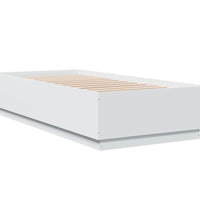 Bettgestell Weiß 100x200 cm Holzwerkstoff