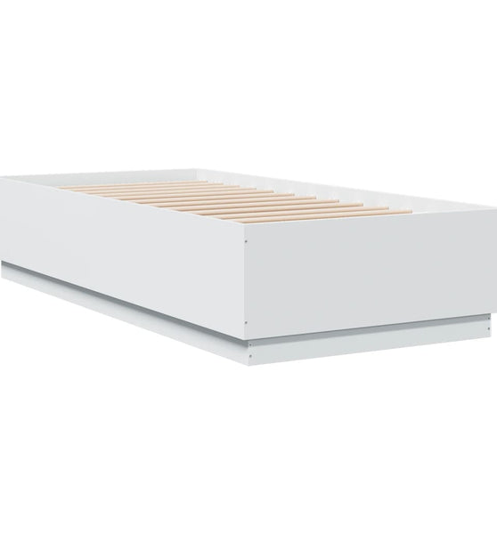 Bettgestell Weiß 100x200 cm Holzwerkstoff