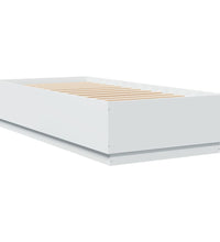 Bettgestell Weiß 100x200 cm Holzwerkstoff