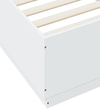 Bettgestell Weiß 100x200 cm Holzwerkstoff