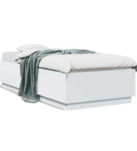 Bettgestell Weiß 100x200 cm Holzwerkstoff