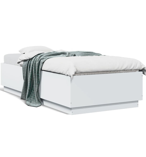 Bettgestell Weiß 100x200 cm Holzwerkstoff