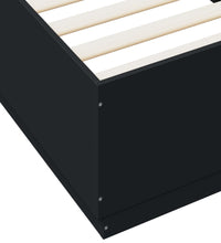 Bettgestell Schwarz 100x200 cm Holzwerkstoff