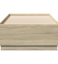 Bettgestell Sonoma-Eiche 100x200 cm Holzwerkstoff