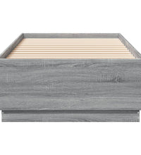 Bettgestell Grau Sonoma 100x200 cm Holzwerkstoff