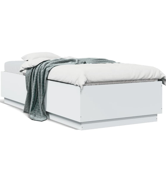 Bettgestell Weiß 90x200 cm Holzwerkstoff