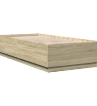 Bettgestell Sonoma-Eiche 90x200 cm Holzwerkstoff