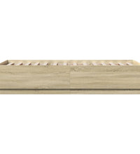 Bettgestell Sonoma-Eiche 90x200 cm Holzwerkstoff