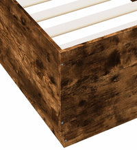 Bettgestell Räuchereiche 90x200 cm Holzwerkstoff