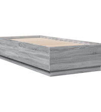 Bettgestell Grau Sonoma 90x200 cm Holzwerkstoff