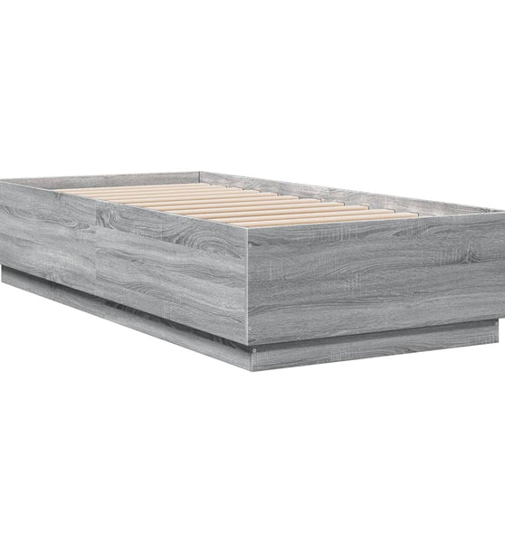 Bettgestell Grau Sonoma 90x200 cm Holzwerkstoff