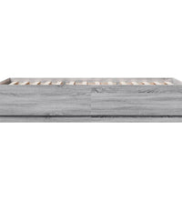 Bettgestell Grau Sonoma 90x200 cm Holzwerkstoff
