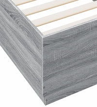Bettgestell Grau Sonoma 90x200 cm Holzwerkstoff