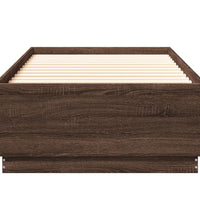 Bettgestell Braun Eichen-Optik 90x200 cm Holzwerkstoff