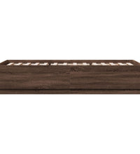 Bettgestell Braun Eichen-Optik 90x200 cm Holzwerkstoff