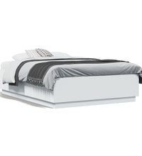 Bettgestell Weiß 140x190 cm Holzwerkstoff