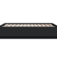 Bettgestell Schwarz 140x190 cm Holzwerkstoff