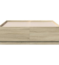 Bettgestell Sonoma-Eiche 140x190 cm Holzwerkstoff
