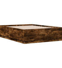 Bettgestell Räuchereiche 140x190 cm Holzwerkstoff