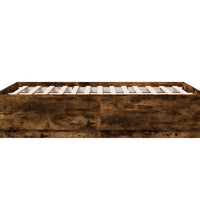 Bettgestell Räuchereiche 140x190 cm Holzwerkstoff