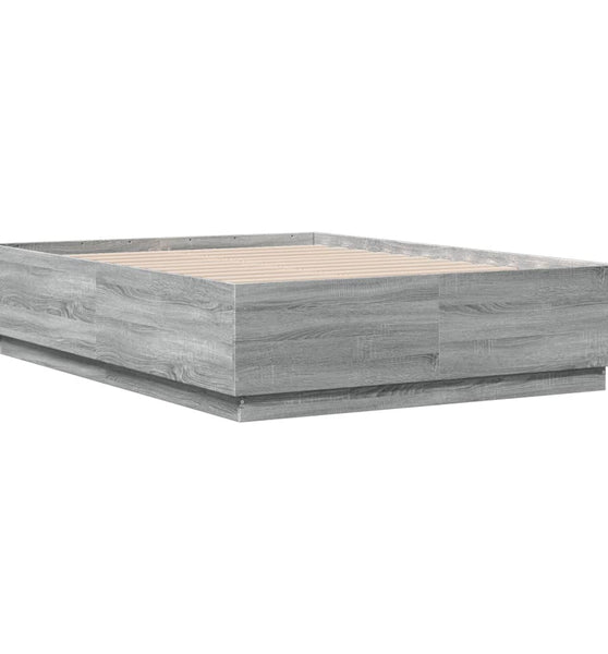 Bettgestell Grau Sonoma 140x190 cm Holzwerkstoff